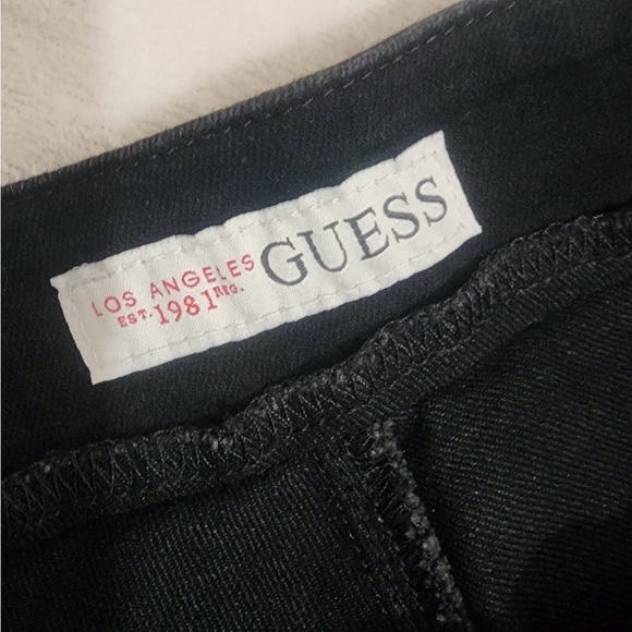 Guess Black High Waist Zippered Shorts - Picture 9 of 9